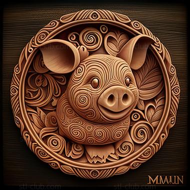 3D model st Piglet Pua from Moana (STL)